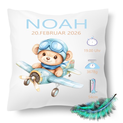 Geburt kissen babygeschenk - geburt,