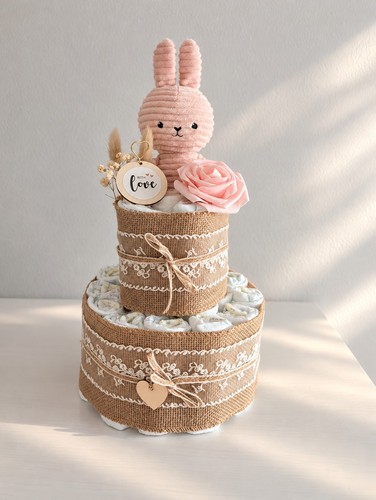 Windeltorte mit greifling - windeltorte,