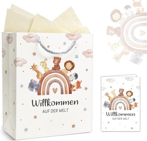 Geschenktüte zur geburt junge - geschenktüte,