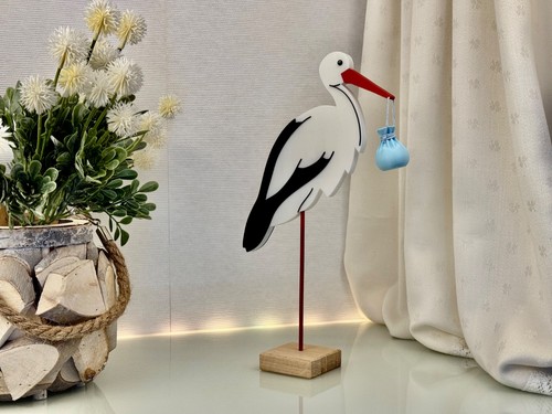 Storch zur geburt - zur, (klein)