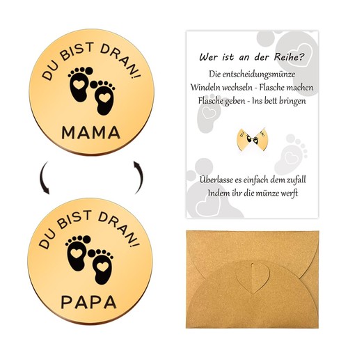 Entscheidungsmünze papa mama - entscheidungsmünze,