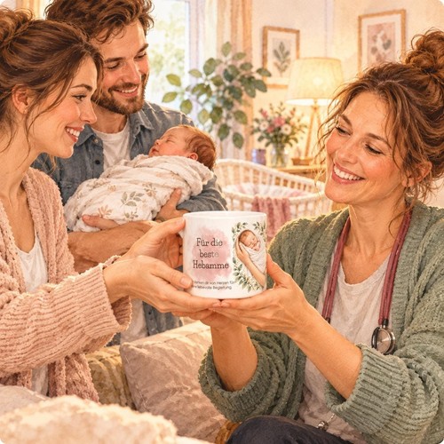 Tasse hebamme geschenk - tasse,