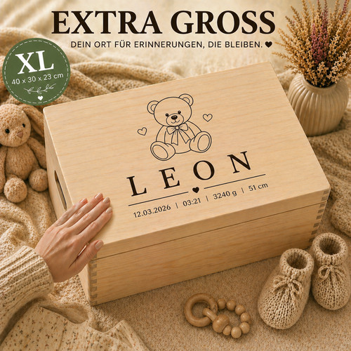 Erinnerungsbox baby bär - bär, teddy