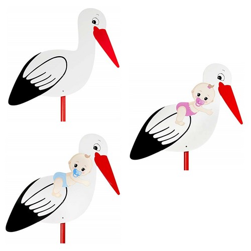Großer storch aus holz - storch,