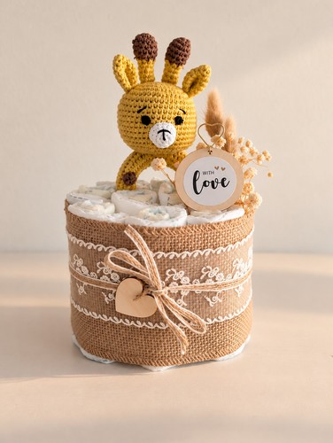 Windeltorte mit greifling - windeltorte,