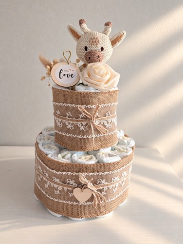 Windeltorte mit greifling - windeltorte,