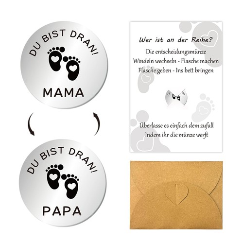 Entscheidungsmünze papa mama - papa,