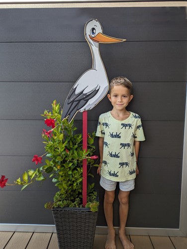 Süßer kleiner babystorch - süßer,