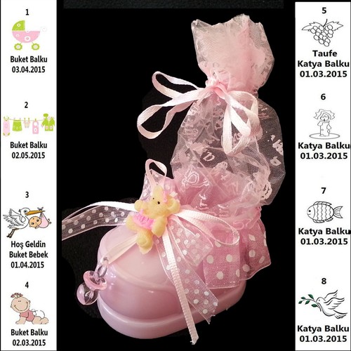 10x gastgeschenk baby geburt - gastgeschenk,
